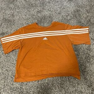 Adidas Oversized Orange Tee – Iconic & Comfy